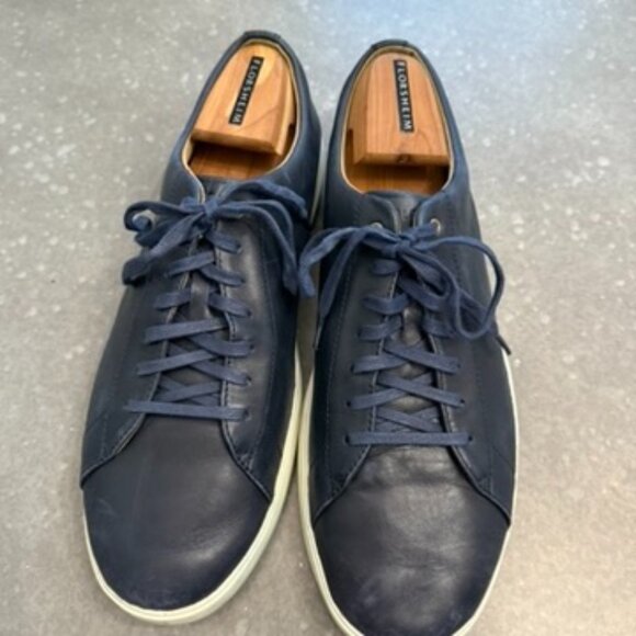 Cole Haan Grand.OS Navy Leather Sneakers – Men’s Size 11.5 - Picture 3 of 14